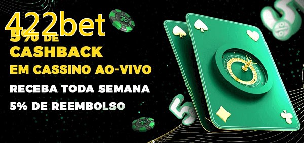 Promoções do cassino ao Vivo 422bet